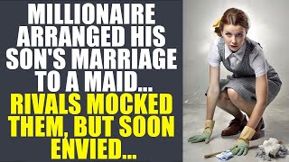 Millionaire Arranged His Son's Marriage To A Maid...Rivals Mocked Them, But Soon Envied...