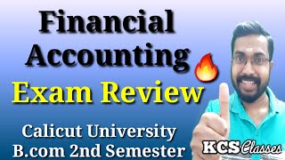 Exam Review|Financial Accounting|Calicut University Bcom 2nd Semester