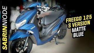 Review Harga Spesifikasi dan Fitur Yamaha Freego S Version Matte Blue 2020