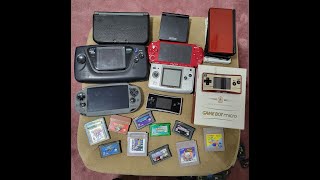 My handheld consoles and loose game collections