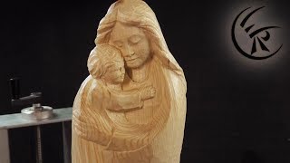 Woodcarving "Madonna with Child" ►► Timelapse