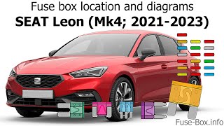 Fuse box location and diagrams: SEAT Leon (2021-2023)