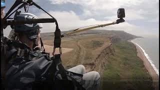 Paragliding along the Isle of Wight's stunning Jurassic coastline