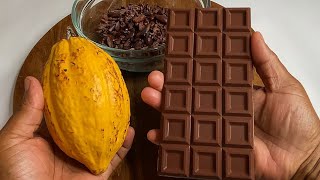 Making Chocolate Bar From Scratch (Dark Chocolate)