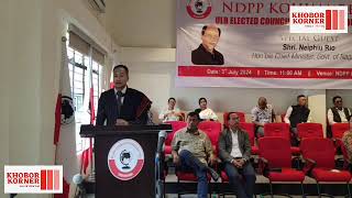 Thejasilie Sekhose live during NDPP Kohima Region ULB elected councillors felicitation programme