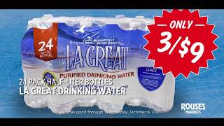 LA GREAT WATER THE MORE WE MAKE THE MORE WE GIVE - ROUSES MARKET NOW AVAILABLE