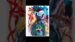 How to Draw Batman and Joker like a professional.#abstractar, #abstractpainting #abstract