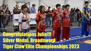 Julie, Broadsword Silver Medal, Tiger Claw 2023