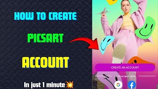 How to create Picsart account||Picsart account kaise create kare 2024