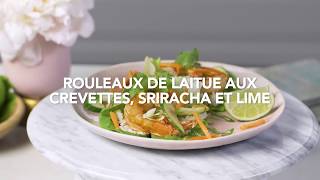 Rouleaux de laitue aux crevettes, à la lime et au sriracha | Club House