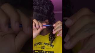 How To Get Perfect Finger Coils Using A Pencil👀 #bourtlyn #shorts