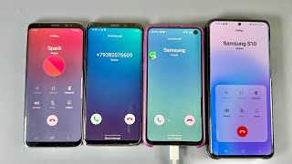 Samsung Galaxy S8 + Samsung S9 + Samsung S10e + Samsung Galaxy S20+ Incoming Call Outgoing Calls