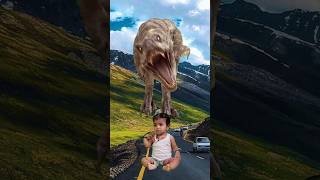 T-REX Dinosaur Attacks Couple | Indominus Rex Dinosaurs Damage City #shorts #dinosaur