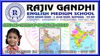 States and Capitals by 1st Standard Student