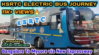 KSRTC Electric Bus Journey | Bangalore To Mysore Bus Journey | Electric Bus | EV Power | Bus Journey