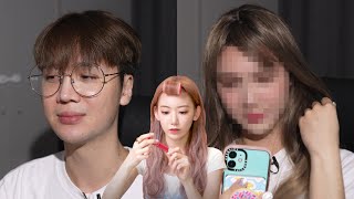 Trying Sakura Miyawaki's makeup tutorial + showing my family lol - Edward Avila