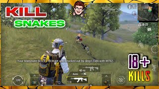 Killing a Snake 🐍 is difficult than killing a pro player | PUBG MOBILE