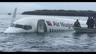 Air Niugini overshoots runway in Micronesia and sinks in sea lagoon | Aviation News