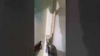 Satisfying drywall video coating an angle #satisfyingvideos #drywallshorts