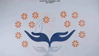 STENCILS   -   EXTERIOR SPIRITUAL BLOOM BY ASIAN PAINTS ( APEX ULTIMA WALL ART )