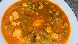 Iraqi okra soup 🥣 The recipe is in the description box