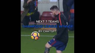 PRÓXIMOS 7 CAMPEONES DE LA CHAMPIONS LEAGUE SEGÚN CHATGPT🏆🤔