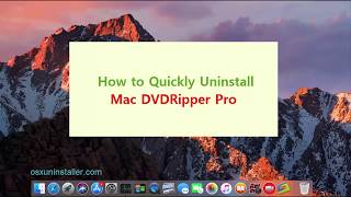 Uninstall Mac DVDRipper Pro (MDRP)