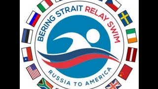 Bering Strait Swim - Henri Kaarma (Estonia) and Craig Lenning (USA) Synbolic handover in the Relay