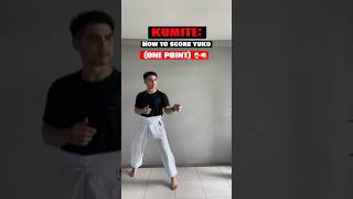 Kumite: How to score yuko (one point) 🥋👊🏻 #karate #martialarts #kumite