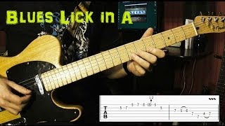 Blues Lick in A