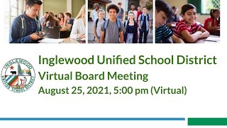 IUSD Virtual Board Meeting 08/25/21