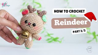 #509 | Christmas Reindeer Amigurumi (3/3) | Crochet christmas Amigurumi | Free Pattern | Amiguworld