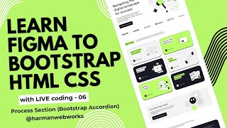 Learn BOOTSTRAP HTML CSS from Figma design Project 2 Video 6