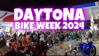 Daytona Bike Week 2024 at Night!!!