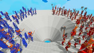 DYNASTY TEAM vs MEDIVAL TEAM in HOLEY SLIDE| TABS Totally Accurate Battle Simulator