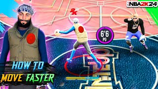 this Dribble Move made my 6'6 PG 5X FASTER!!🤯 how to Move FASTER for ANY BUILD in NBA 2K24