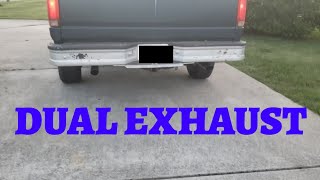 DUAL EXHAUST on a 1995 F150!