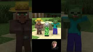 Mutant Zombie vs Zombie andCreeper Boy I Transform Challenge😁 #minecraft #monsterschool #animation