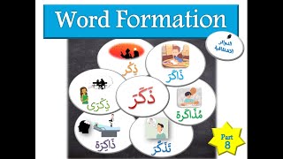 Learn Arabic - Word Formation - Part 8 | كلمة (ذَكَرَ)