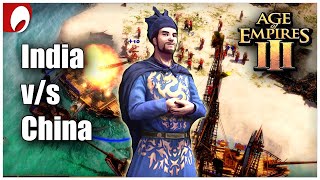 India vs China - Brutal naval war | Age of Empires III gameplay