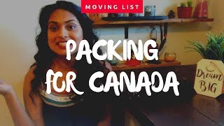 Things to carry when you move to Canada | Packing list for Canada - Immigrants, Students and Workers