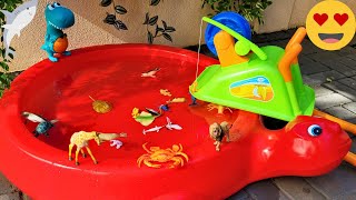 SEA ANIMALS AND WILD ANIMALS FOR TODDLERS: NAMES AND VIDEOS - CRAB, GIRAFFE, STINGRAY, AND MORE