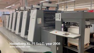 Heidelberg XL 75 5+LX2-C, year 2008 - running in german printhouse, InpressControl, Wallscreen