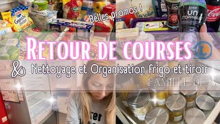 🛒 GROS RETOUR DE COURSES DU MOIS • 250€ pour 6 | NETTOYAGE & ORGANISATION 🧽✨ #leclerc