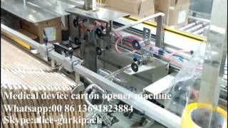 Medical device case box packing machine,erector carton case