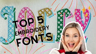 Find new best 5 machine embroidery fonts you will enjoy stitching @Artapli