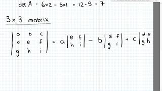 Determinant of a matrix