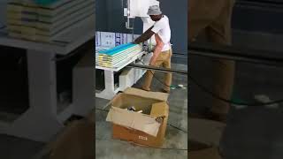 Vertical foam cutting machine in Africa