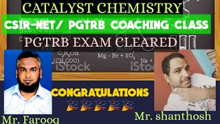 PG-TRB EXAM ACHIEVEMENT|OUR STUDENT'S ACHIEVEMENTS|CATALYST CHEMISTRY CSIR-NET PGTRB COACHING CLASS