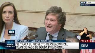 Javier Milei la rompe en el Congreso de la Nación- 28/02/23